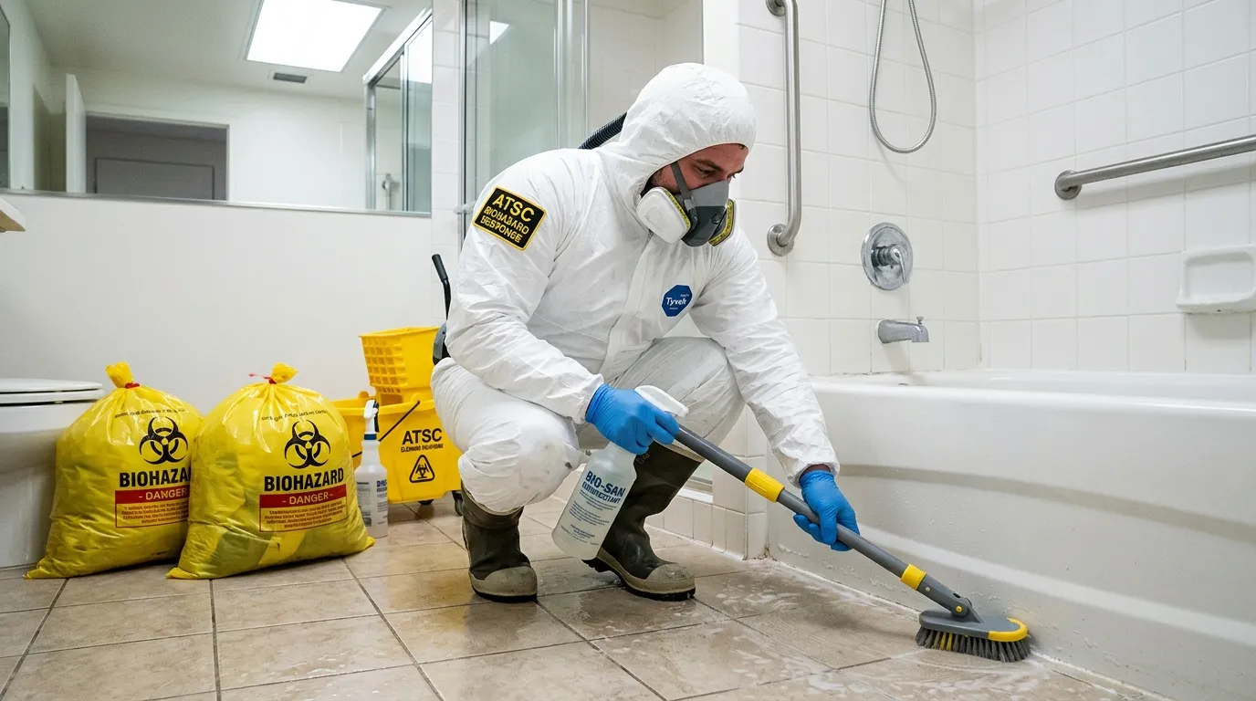 Decontamination equipment deployed for Blood Cleanup in Morrilton